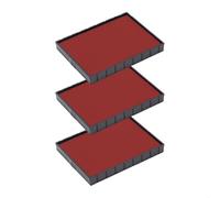 Cartucho de tinta para Colop Printer 55 | Cartucho Colop E/55 (paquete de 3 - rojo)