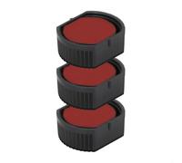 Cartucho de tinta para Colop Printer R 12 | Cartucho Colop E/R12 (paquete de 3 - rojo)