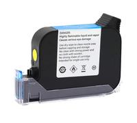 Cartucho de Tinta para Impresora portátil, solvente ecológico de Secado rápido para 2588+ 2588 2588M con Cartucho de Tinta Colorido Compatible con Altura de impresión de 12,7mm(1pcs Yellow)