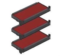 Cartucho de tinta para Trodat Printy 4913 | Cartucho Trodat 6/4913 (Pack de 3 - Rojo)