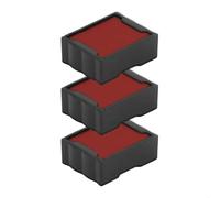 Cartucho de tinta para Trodat Printy 4921 | Cartucho Trodat 6/4921 (paquete de 3 - rojo)