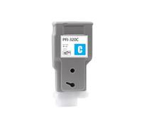 Cartucho de Tinta PFI 320 PFI-320 de 300 ml (BK CMY MK), Compatible con impresoras Canon TM200, TM205, TM300, TM305, 200, 205, 300 y 305.(1PC C)