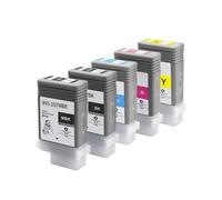 Cartucho de Tinta PFI107, Compatible con Canon | IPF670 IPF680 IPF685 IPF770 IPF780 IPF785, con chips(1set)