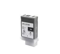Cartucho de Tinta PFI107, Compatible con Canon | IPF670 IPF680 IPF685 IPF770 IPF780 IPF785, con chips(PBK)