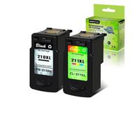 Cartucho de Tinta PG-210XL CL-211XL Compatible con IP2700 2702 MP480 MX320 MX330 MX340 MX350 MP495 Rendimiento en Negro y Color(2PK 1Black-1Color)