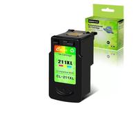 Cartucho de Tinta PG-210XL CL-211XL Compatible con IP2700 2702 MP480 MX320 MX330 MX340 MX350 MP495 Rendimiento en Negro y Color(1PK 1Color)