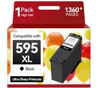 Cartucho de Tinta PG-595XL Compatible - 1.360 páginas, para Canon PIXMA TS4150i/TS6550i/TS7550i