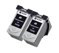 Cartucho De Tinta PG40 CL41 - Compatible con Canon IP1600 IP1700 IP1800 MP140 MP450 MP470(2 Black)
