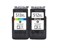 Cartucho De Tinta PG512 CL513 - Compatible con Canon MP230 MP250 MP240 MP270 MP480 MX350 IP2700(1 BK 1 Color)