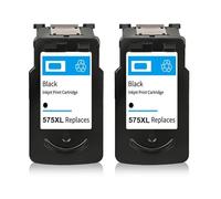 Cartucho de Tinta PG575 CL576 PG575XL CL576XL 575 576 XL Compatible con los Modelos TS3550i TS3551i TR4750i TR4751i(BK(2PC))