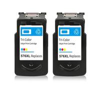 Cartucho de Tinta PG575 CL576 PG575XL CL576XL 575 576 XL Compatible con los Modelos TS3550i TS3551i TR4750i TR4751i(Color(2PC))