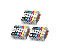 Cartucho De Tinta PGI-570 CLI-571 Compatible con Canon MG5750 TS6050 | Compatible Con PGI-570/CLI-571, 5 Colores, Compatible Con MG5750/5751/6850 TS6050/5050, Alto Rendimiento(6color 3set)