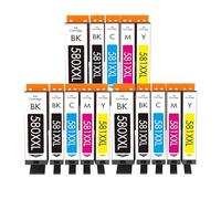 Cartucho de Tinta PGI-580 XL CLI-581 XXL for Impresora C-ANN 580 581 Compatible con P-ixa TS705 TR7550 TR8550 TS6150 TS6250 TS8150 TS8250(15Pcs-3SET)