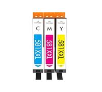 Cartucho de Tinta PGI-580 XL CLI-581 XXL for Impresora C-ANN 580 581 Compatible con P-ixa TS705 TR7550 TR8550 TS6150 TS6250 TS8150 TS8250(3pcs Color)