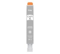 Cartucho de Tinta PGI-670 CLI-671 PGI670 CLI681 670XL Compatible con impresoras C-Non TS5060 MG5760 TS6060 MG6860 MG7760 TS8060 TS9060(1PC Gray)