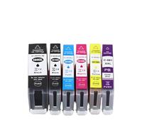 Cartucho De Tinta PGI580 CLI581 Compatible con Canon TR7550 TS6150 TS8150 | Compatible Con PGI-580/CLI-581, 5 Colores, Compatible Con TR7550/8550 TS6150/8150/8250, Alto Rendimiento(1Set (6Colors))