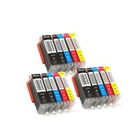 Cartucho de Tinta PGI750XL CLI751 Compatible con Impresora de inyección de Tinta c-ANN P-IXA MG7570 IP8770 6370 7170(5Color 3set)