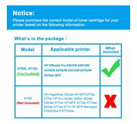 Cartucho de tinta pigmentada amarilla compatible con JUNXIAO para HP971XL (CN624AM/CN628AM) - Alto rendimiento para Officejet Pro X451DN/DW,