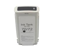 Cartucho de Tinta pigmentada Compatible con HP70 Designjet Z2100 Z3100 Z3200 Z5200 Z5400 Plotter C9449A C9448A(70MBK-Matte Black)