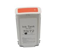 Cartucho de Tinta pigmentada Compatible con HP70 Designjet Z2100 Z3100 Z3200 Z5200 Z5400 Plotter C9449A C9448A(70R-Red)