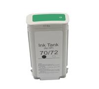 Cartucho de Tinta pigmentada Compatible con HP70 Designjet Z2100 Z3100 Z3200 Z5200 Z5400 Plotter C9449A C9448A(70G-Green)