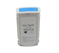 Cartucho de Tinta pigmentada Compatible con HP70 Designjet Z2100 Z3100 Z3200 Z5200 Z5400 Plotter C9449A C9448A(70C-Cyan)