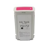 Cartucho de Tinta pigmentada Compatible con HP70 Designjet Z2100 Z3100 Z3200 Z5200 Z5400 Plotter C9449A C9448A(70M-Magenta)