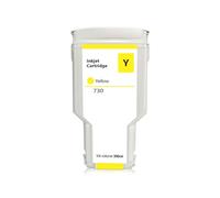 Cartucho de Tinta pigmentada de 300 ml, 6 Colores, for impresoras H-/*P 730, HP730, D-esinJet T1600, T1600dr, T1700, T1700dr, T2600, T2600d, P2V68A, P2V69A y P2V70A.(Yellow)