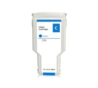 Cartucho de Tinta pigmentada de 300 ml, 6 Colores, for impresoras H-/*P 730, HP730, D-esinJet T1600, T1600dr, T1700, T1700dr, T2600, T2600d, P2V68A, P2V69A y P2V70A.(Cyan)