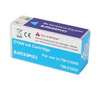 Cartucho de Tinta pigmentada SJIC22P de Europa, Compatible con Cartuchos de Tinta for Impresora de Etiquetas Epson TM-C3500 C3500 C33S020577 SJIC22P(K)(SJIC22P C)