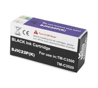 Cartucho de Tinta pigmentada SJIC22P de Europa, Compatible con Cartuchos de Tinta for Impresora de Etiquetas Epson TM-C3500 C3500 C33S020577 SJIC22P(K)(SJIC22P BK)