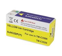 Cartucho de Tinta pigmentada SJIC22P de Europa, Compatible con Cartuchos de Tinta for Impresora de Etiquetas Epson TM-C3500 C3500 C33S020577 SJIC22P(K)(SJIC22P Y)