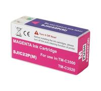 Cartucho de Tinta pigmentada SJIC22P de Europa, Compatible con Cartuchos de Tinta for Impresora de Etiquetas Epson TM-C3500 C3500 C33S020577 SJIC22P(K)(SJIC22P M)