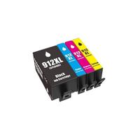 Cartucho De Tinta Premium For Impresora A Color 912 XL, 912XL Y 917XL. Compatible Con HP OfficeJet 8010, 8012, 8015, 8020 Y 8025.(1SET)