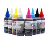 Cartucho de Tinta Recarga Tinta Tinte 8 Colores 1 Juego 100MLX8 Compatible con Impresora Pro-100 Pro100