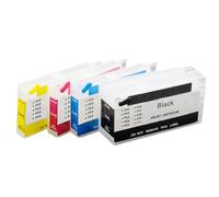 Cartucho de Tinta Recargable 4 Pack Sin Chip Compatible con HP DesignJet T120 T520 T650 T630 T230 T210 para 711 712 711XL 712XL
