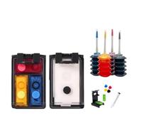 Cartucho de tinta recargable 651XL 651 compatible con suministros de impresora Deskjet Ink Advantage 5575 5645 OfficeJet 202 202c 252 252c Reemplazo para el número de pieza 651(Black Color upgrade)