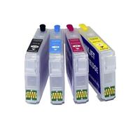 Cartucho de Tinta Recargable, Compatible con Epson, 34XL T34XL | T3471-T3474, chip ARC, WF-3720 WF3720 WF-3725 WF3725, K C M Y, 10.8ml/16.3ml