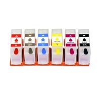 Cartucho de Tinta Recargable, Compatible con Epson, 378XL 478XL 312XL 314XL | Sin chip, T378XL T478XL T312XL T314XL, BK C M Y R GY, 12ml/pc, XP-15000 XP15000