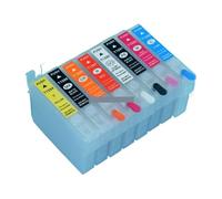 Cartucho de Tinta Recargable, Compatible con Epson, P400 P405 | 8 colores sin chip para Surecolor P407 P408 PX7V2 R2000 R1900