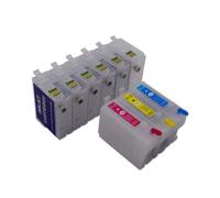 Cartucho de Tinta Recargable, Compatible con Epson, P600 SC-P600 | 9 piezas chip ARC, Surecolor P600, T7601 T760 T7610-T7609, 30ml/pc