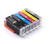 Cartucho de Tinta Recargable Compatible para MG5420 MG5422 MG5520 MG5522 MG6420 IP7220 PGI250 CLI251(6Color 1set)