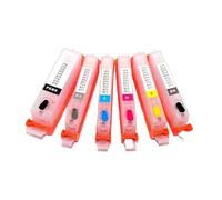 Cartucho de tinta recargable con chip de reinicio automático compatible con Pgi-250 Pgi-450 Pgi-550 Pgi-650 Pgi-750 Pgi-850 para varias impresoras, incluidas IP7250 MG5450 MX925 MG5440 MG6340 IP7240 8