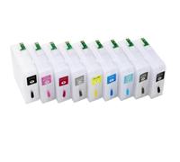 Cartucho de Tinta Recargable con Chip T5801-T5809 Compatible con Epson Stylus Pro 3800 3880(3880 Cartridge)