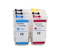 Cartucho de Tinta Recargable de 130ML o 280ML Compatible con impresoras HP72 T610 T770 T790 T795 T1100 T1200 T2300 con Chips ARC(130ml)