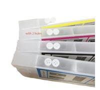 Cartucho de Tinta Recargable de 4 Uds. De 220ml Compatible con el Uso del Cabezal DX5 con impresoras de inyección de Tinta Roland Mimaki Mutoh(with Non-Hole Top)