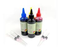 Cartucho de Tinta Recargable for impresoras BR/.Her LC10, LC37, LC51, LC57, LC960, LC970 y LC1000 (Compatible con DCP-130C, 135C, 150C, DCP-330C y MFC-235C/240C/260C).(4x100ML Day Ink)