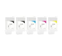 Cartucho de Tinta Recargable PFI120 Compatible con Impresora TM-200 TM200 TM-205 TM-300 TM-305 TM300, Juego de 5 Colores