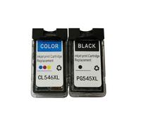 Cartucho de Tinta Recargable PG545 CL546 545XL 546XL 545 546 XL for Impresora c-anon Pixma MG3050 2550 2450 2550S 2950 MX495(1SET(2PC))