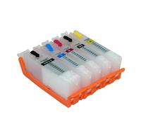 Cartucho de Tinta Recargable PGI 580 581 con Chips Permanente Funciona con TR705 TR7550 TR8550 TS6150 TS8150 TS9150 TS9155 Impresoras Alternativas compatibles(5Colors)